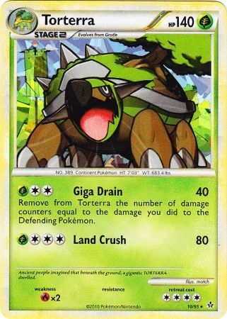 Torterra (10/95) (Cracked Ice Holo) [HeartGold & SoulSilver: Unleashed] | Exor Games New Glasgow