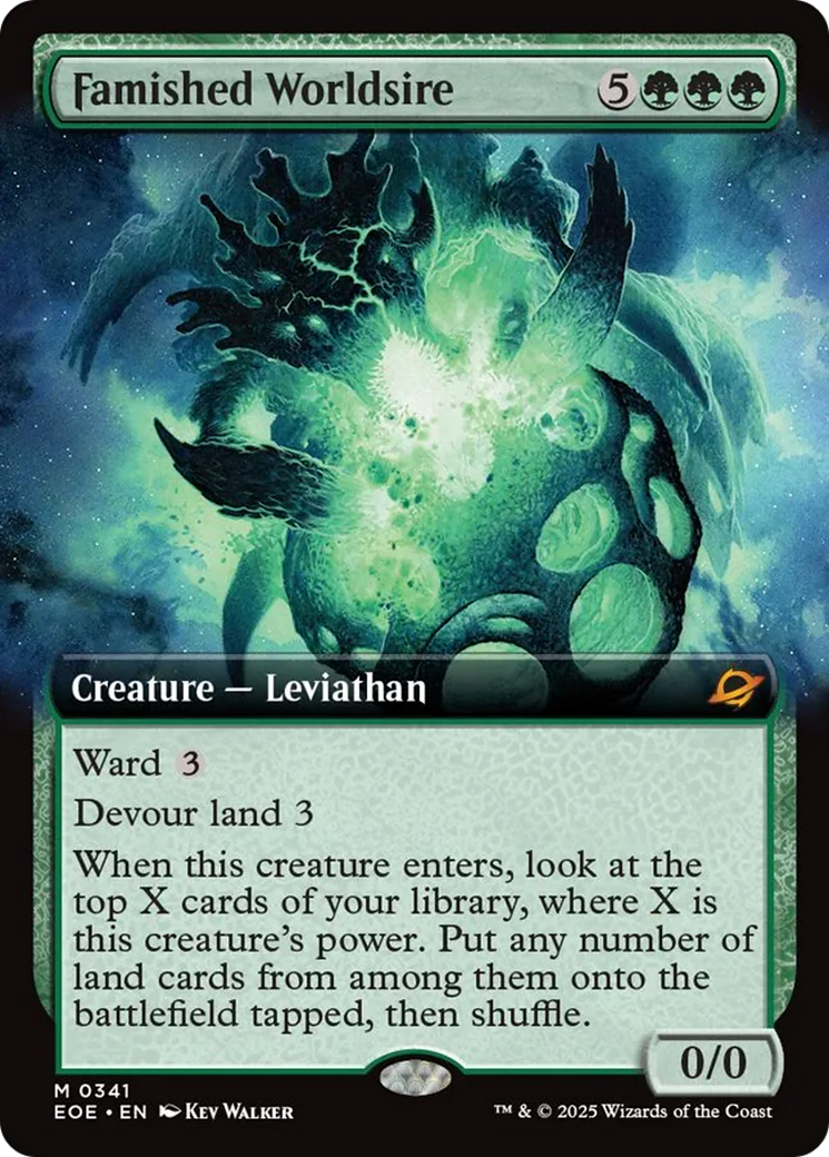 Famished Worldsire (Extended Art) [Edge of Eternities] | Exor Games New Glasgow