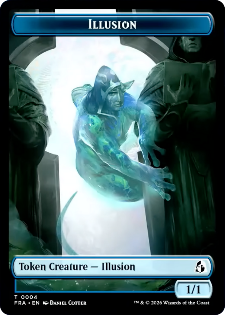 Illusion // Jace Double-Sided Token [Reality Fracture Tokens] | Exor Games New Glasgow