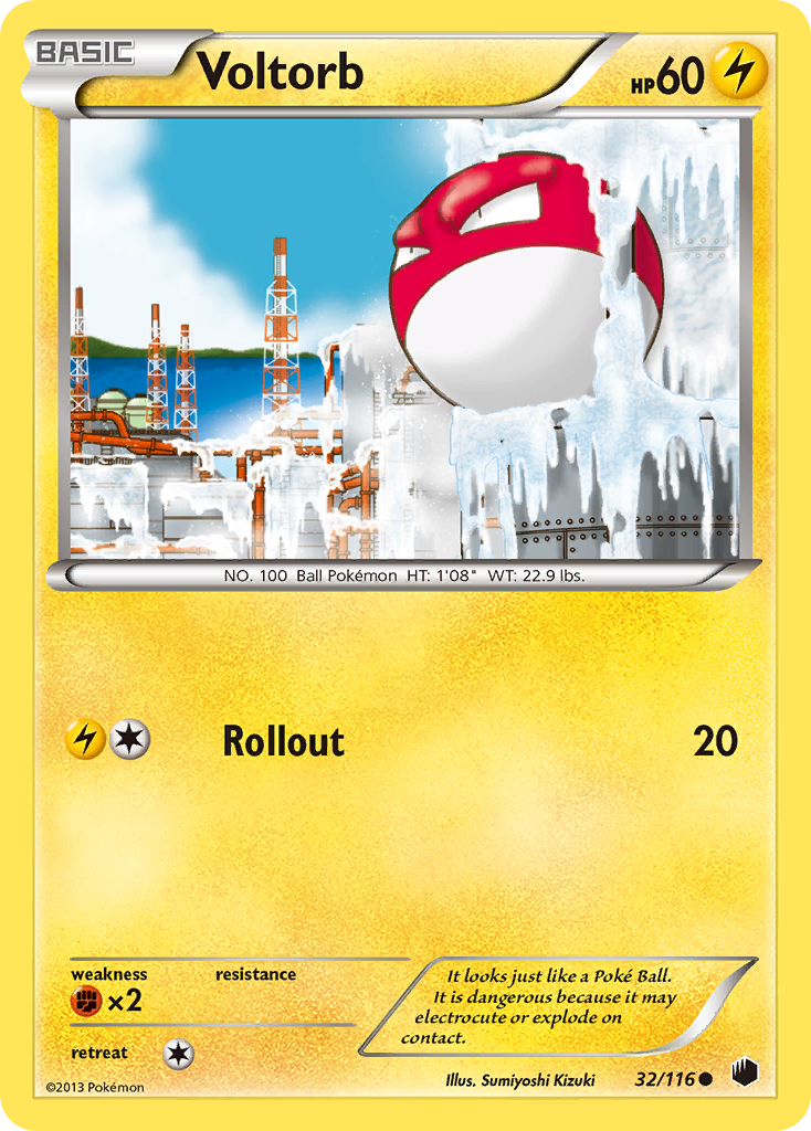 Voltorb (32/116) [Black & White: Plasma Freeze] | Exor Games New Glasgow