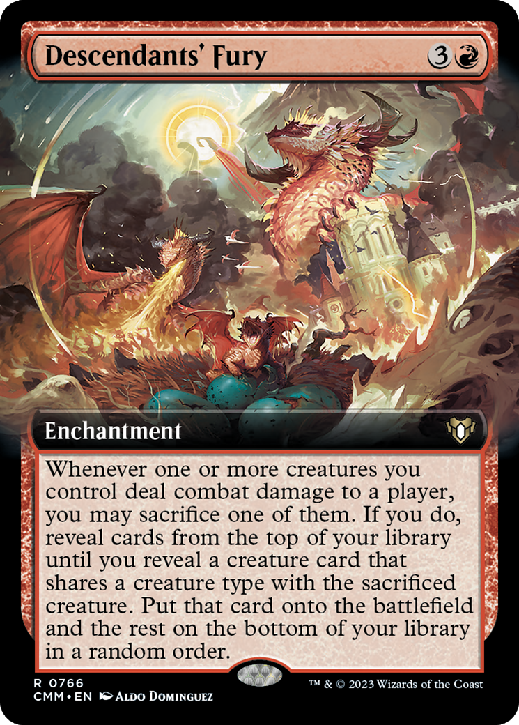 Descendants' Fury (Extended Art) [Commander Masters] | Exor Games New Glasgow