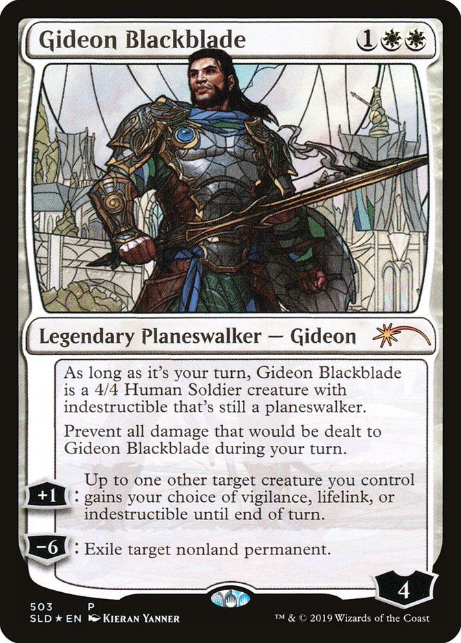 Gideon Blackblade (Stained Glass) [Secret Lair Drop Promos] | Exor Games New Glasgow