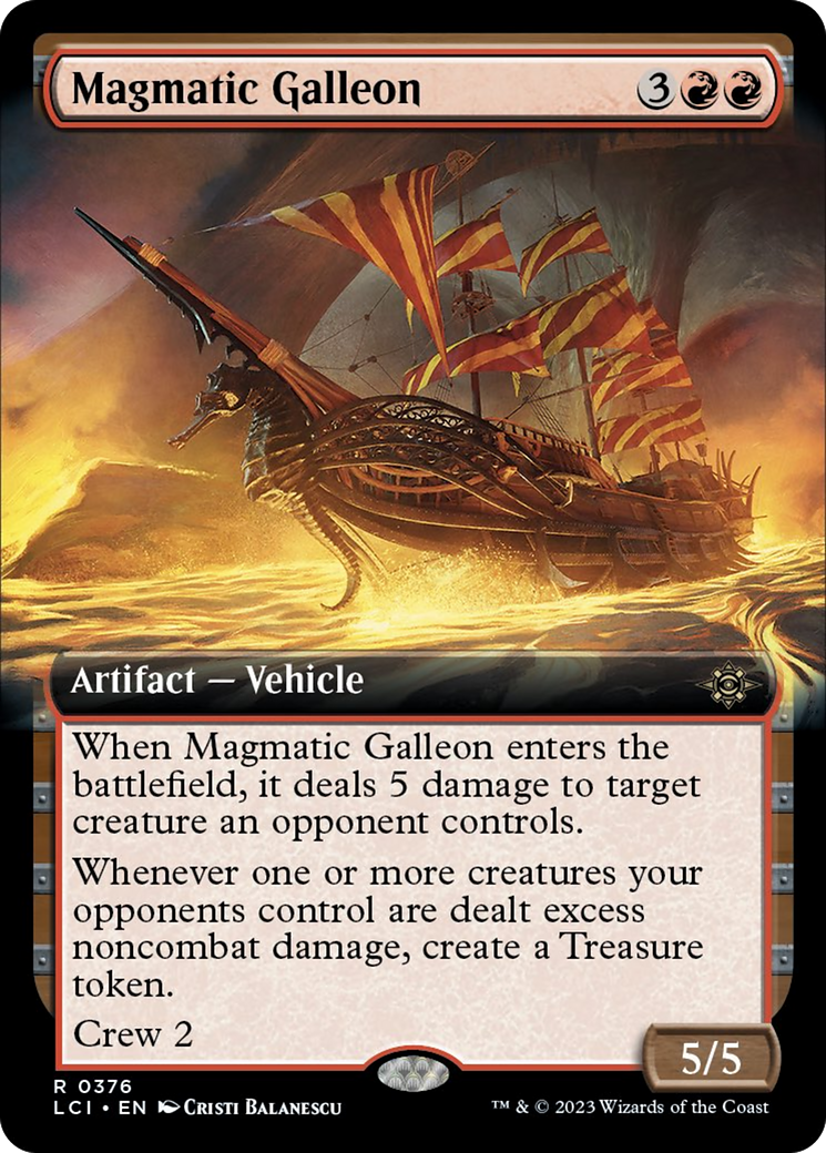 Magmatic Galleon (Extended Art) [The Lost Caverns of Ixalan] | Exor Games New Glasgow