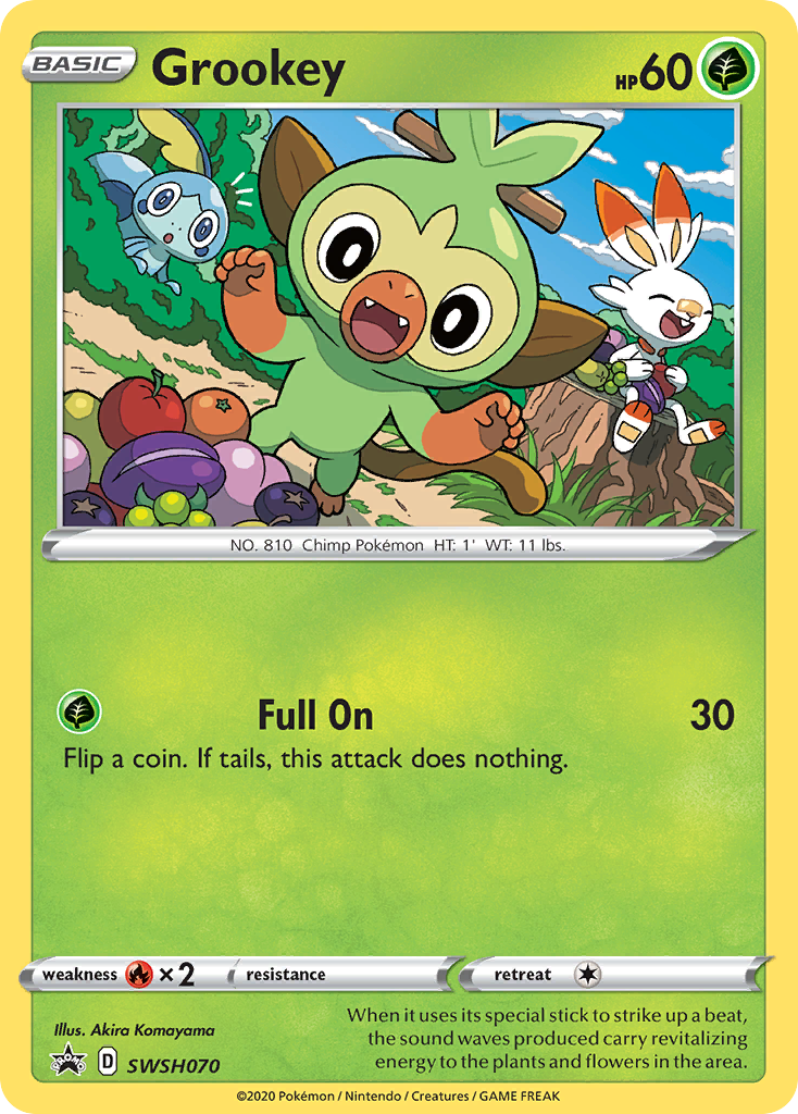 Grookey (SWSH070) [Sword & Shield: Black Star Promos] | Exor Games New Glasgow