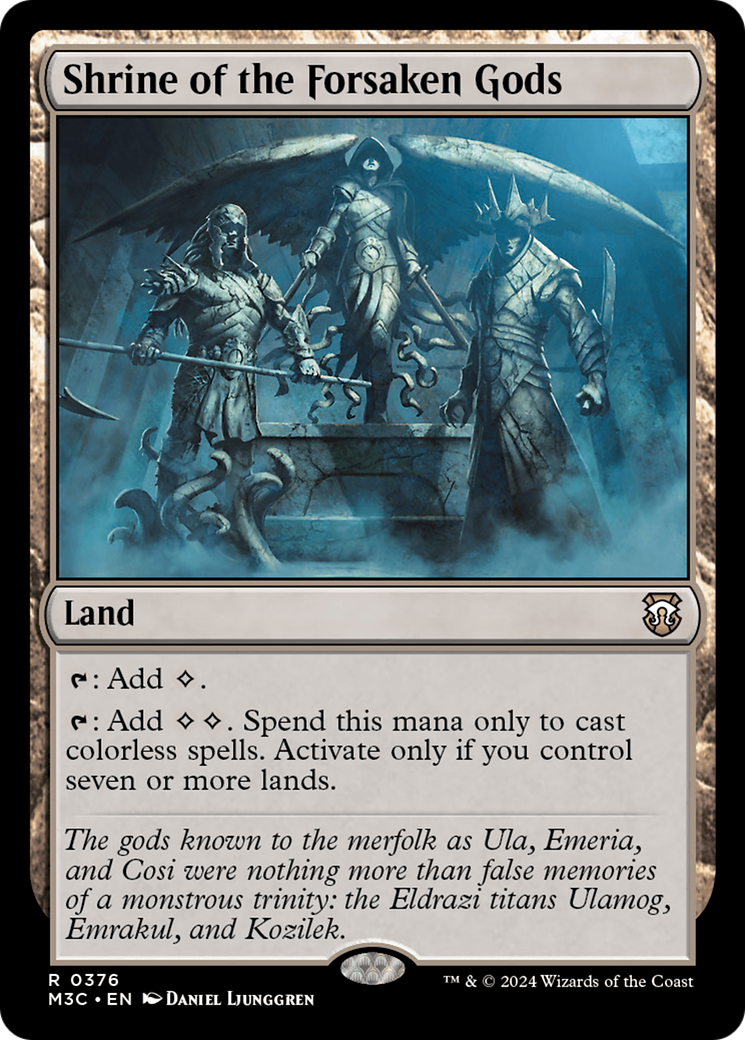 Shrine of the Forsaken Gods (Ripple Foil) [Modern Horizons 3 Commander] | Exor Games New Glasgow