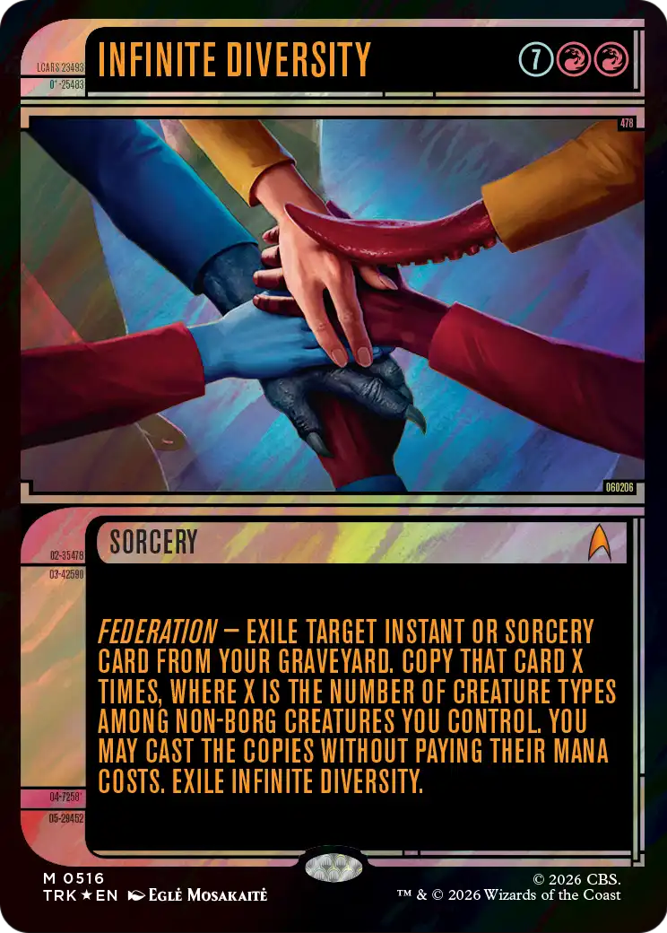Infinite Diversity (Showcase) (Surge Foil) [Star Trek] | Exor Games New Glasgow