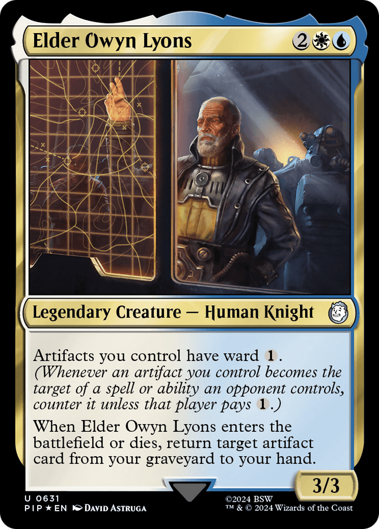 Elder Owyn Lyons (Surge Foil) [Fallout] | Exor Games New Glasgow