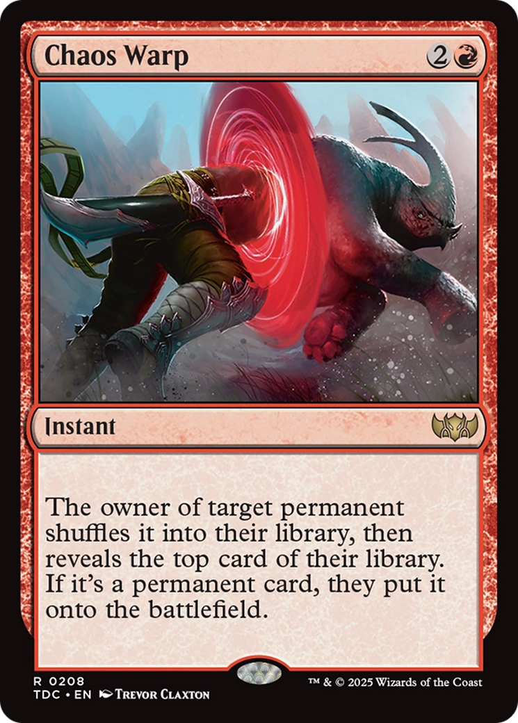 Chaos Warp [Tarkir: Dragonstorm Commander] | Exor Games New Glasgow