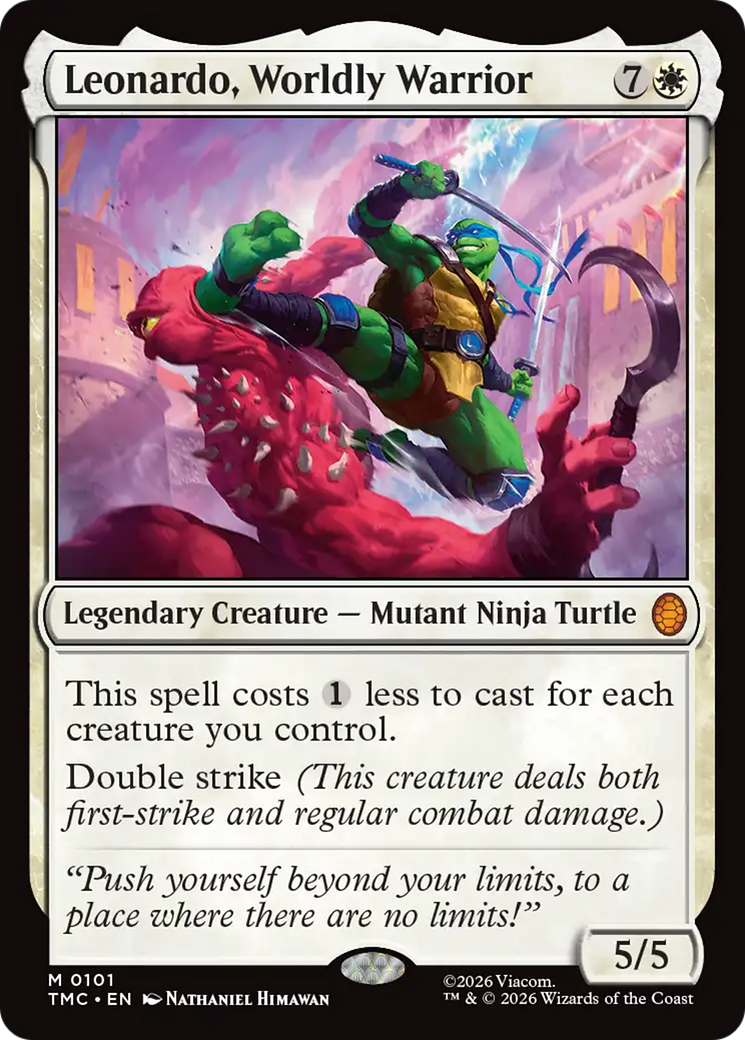 Leonardo, Worldly Warrior [Teenage Mutant Ninja Turtles Commander] | Exor Games New Glasgow