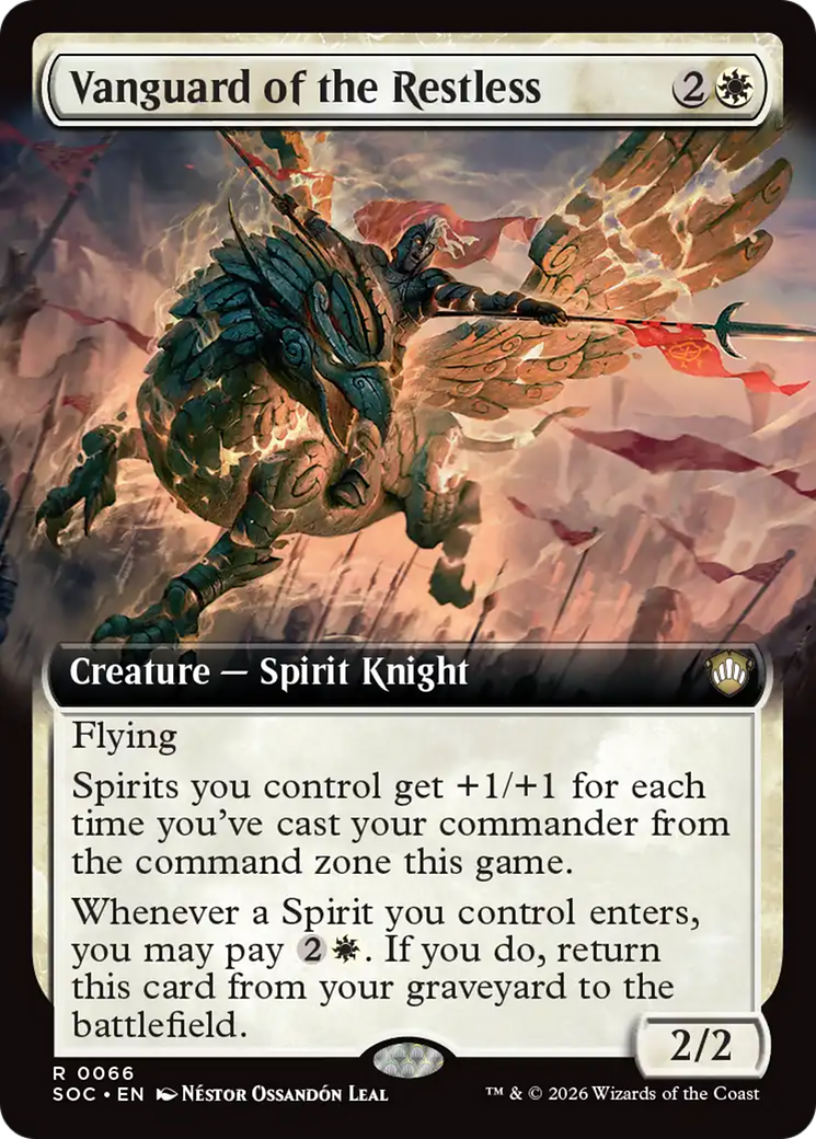 Vanguard of the Restless (Extended Art) [Secrets of Strixhaven Commander] | Exor Games New Glasgow