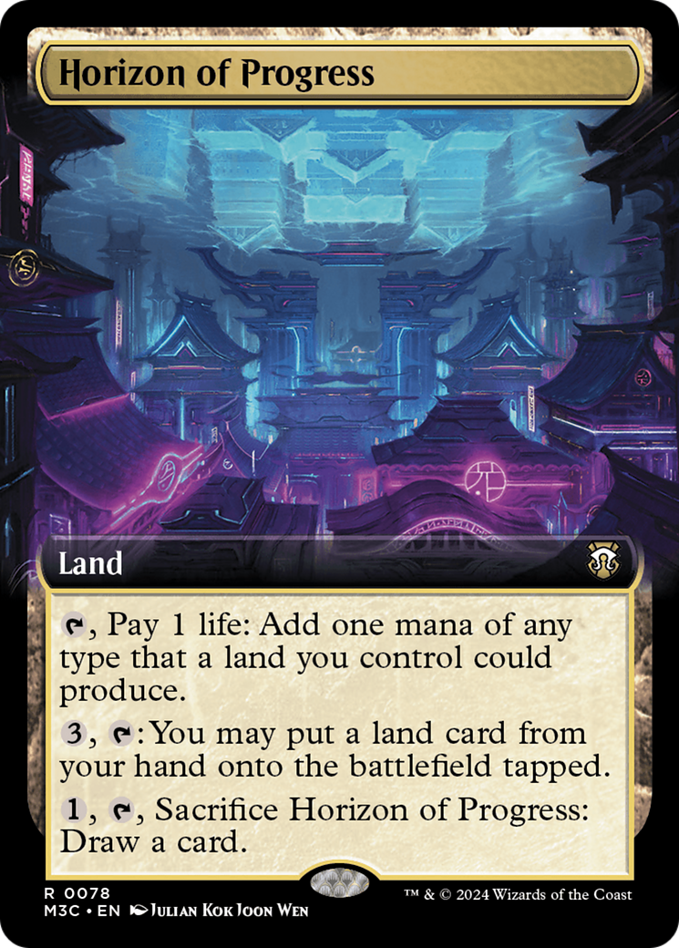 Horizon of Progress (Extended Art) (Ripple Foil) [Modern Horizons 3 Commander] | Exor Games New Glasgow