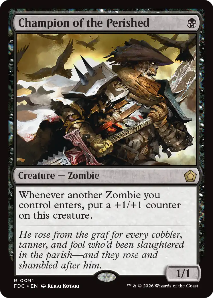 Champion of the Perished [Foundations Commander] | Exor Games New Glasgow