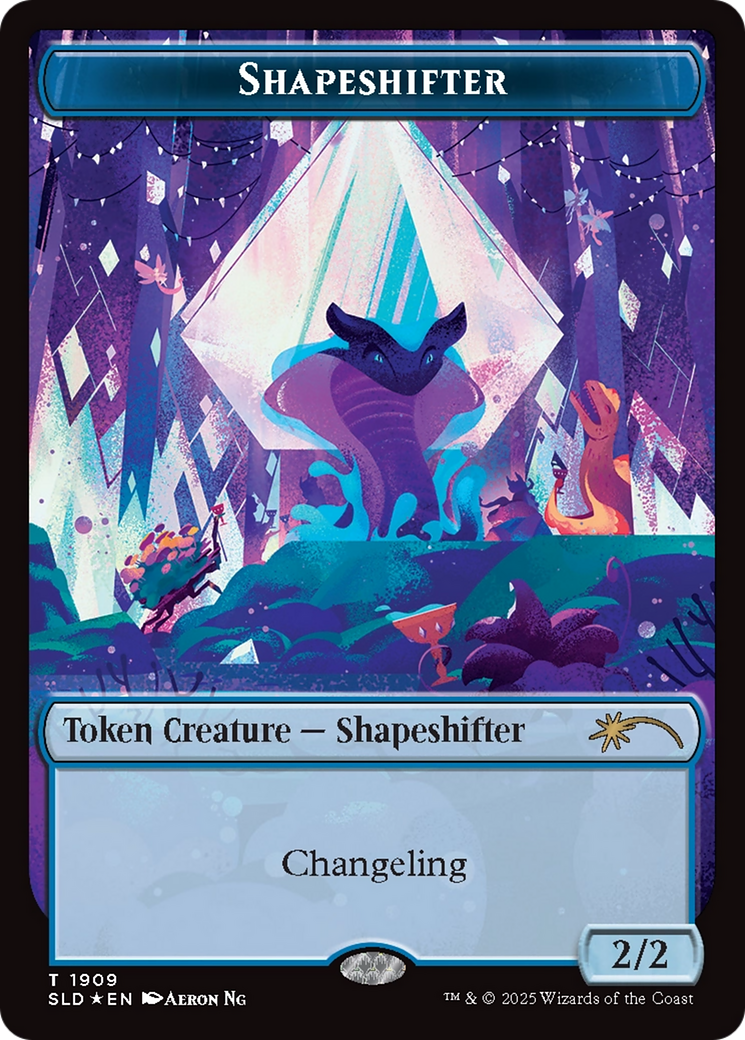 Shapeshifter Token (1909) (Double Rainbow Foil) [Secret Lair Drop Series] | Exor Games New Glasgow