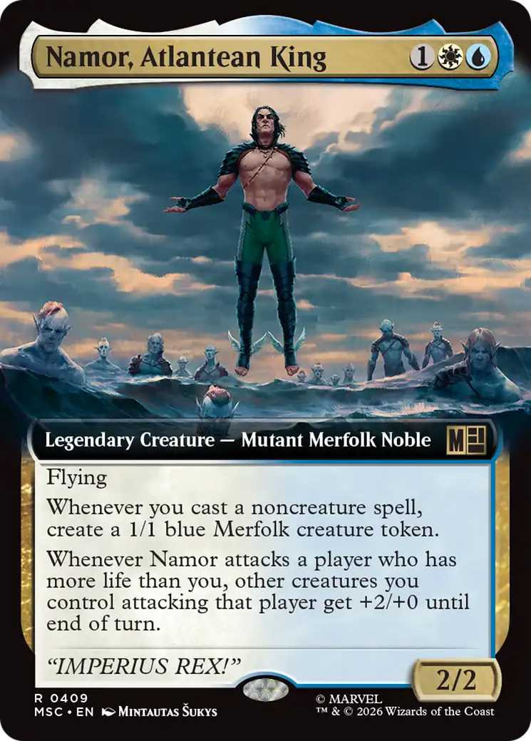 Namor, Atlantean King (Extended Art) [Marvel Super Heroes Commander] | Exor Games New Glasgow