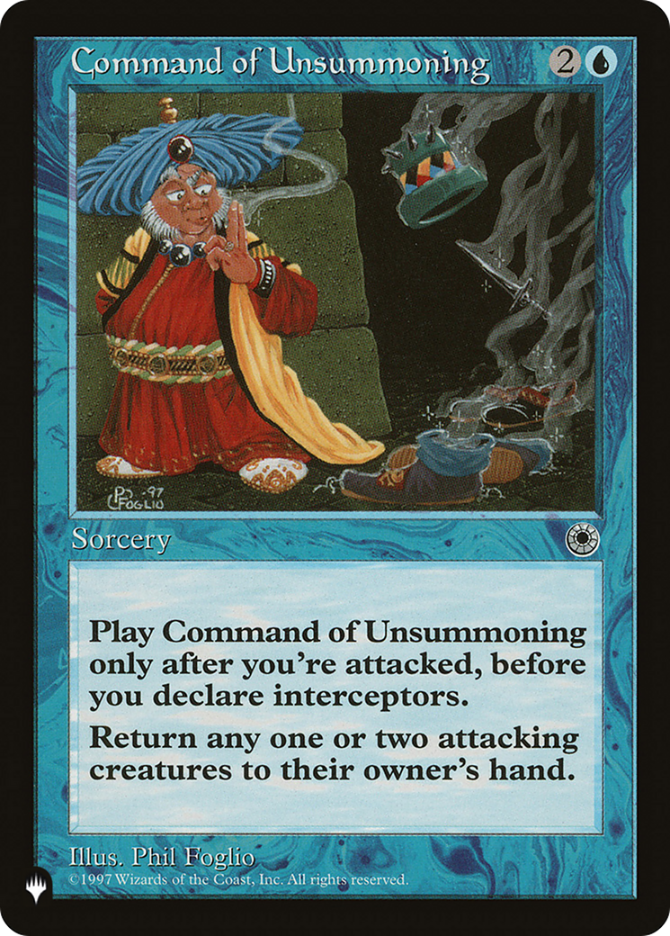 Command of Unsummoning [The List Reprints] | Exor Games New Glasgow