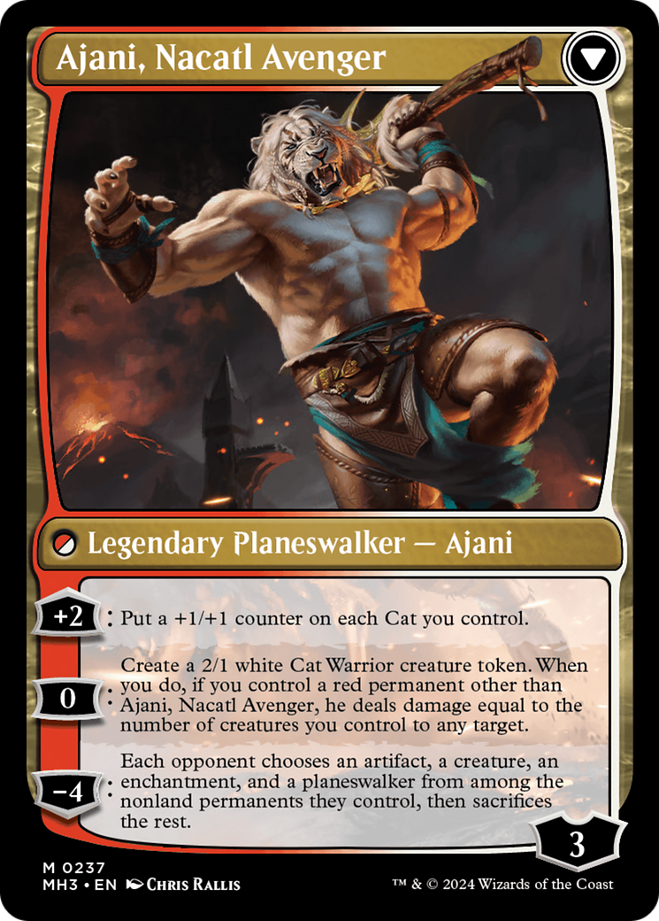 Ajani, Nacatl Pariah // Ajani, Nacatl Avenger [Modern Horizons 3] | Exor Games New Glasgow