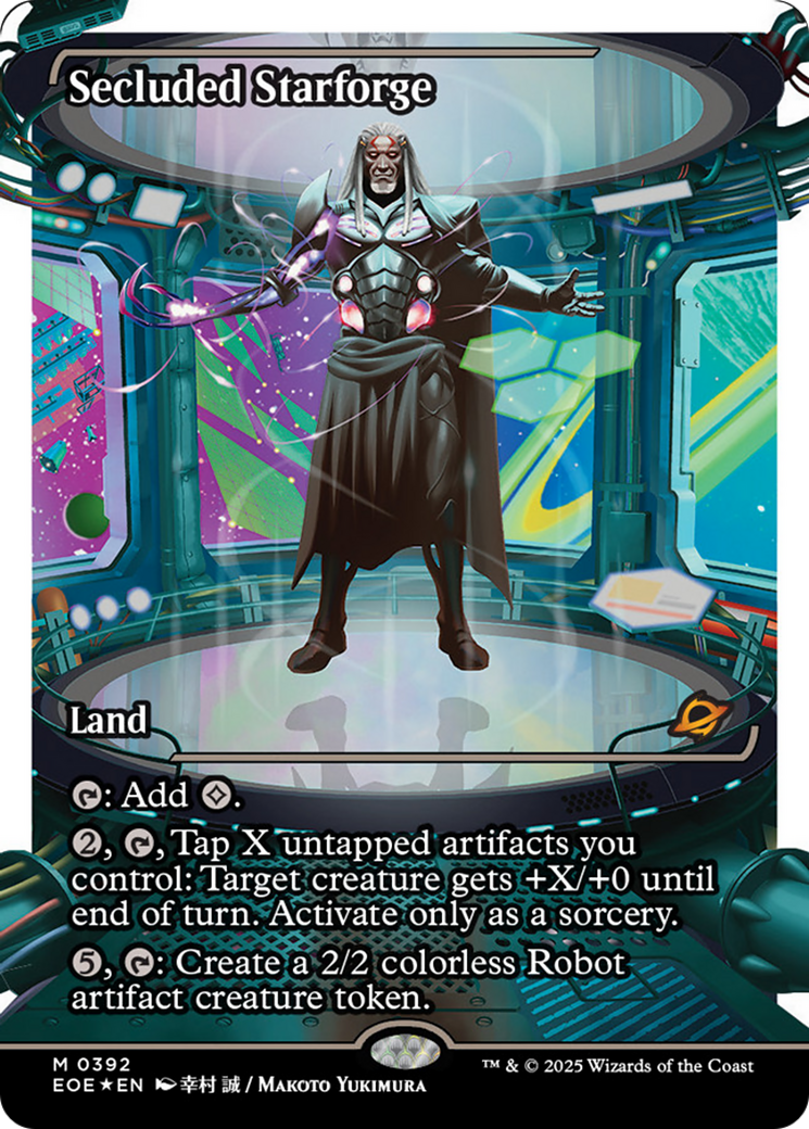 Secluded Starforge (Showcase) (Fracture Foil) [Edge of Eternities] | Exor Games New Glasgow