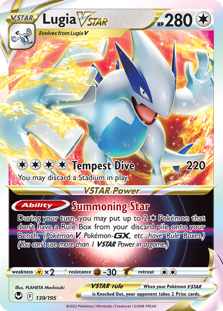 Lugia VSTAR (139/195) (Jumbo Card) [Sword & Shield: Silver Tempest] | Exor Games New Glasgow