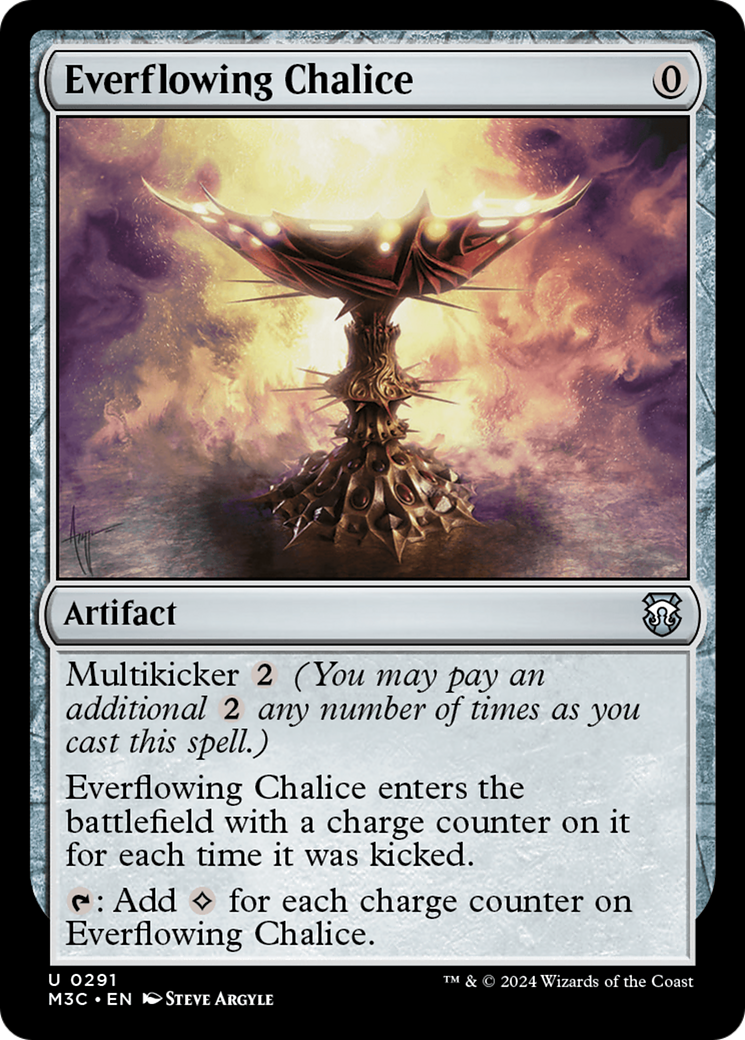 Everflowing Chalice (Ripple Foil) [Modern Horizons 3 Commander] | Exor Games New Glasgow