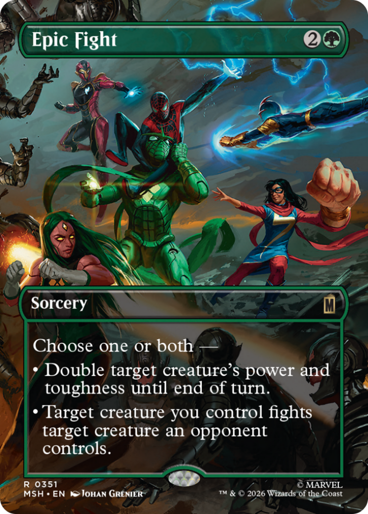 Epic Fight (Borderless) [Marvel Super Heroes] | Exor Games New Glasgow