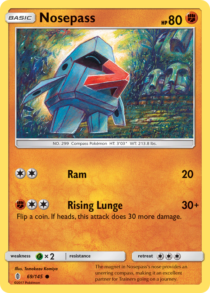 Nosepass (69/145) [Sun & Moon: Guardians Rising] | Exor Games New Glasgow