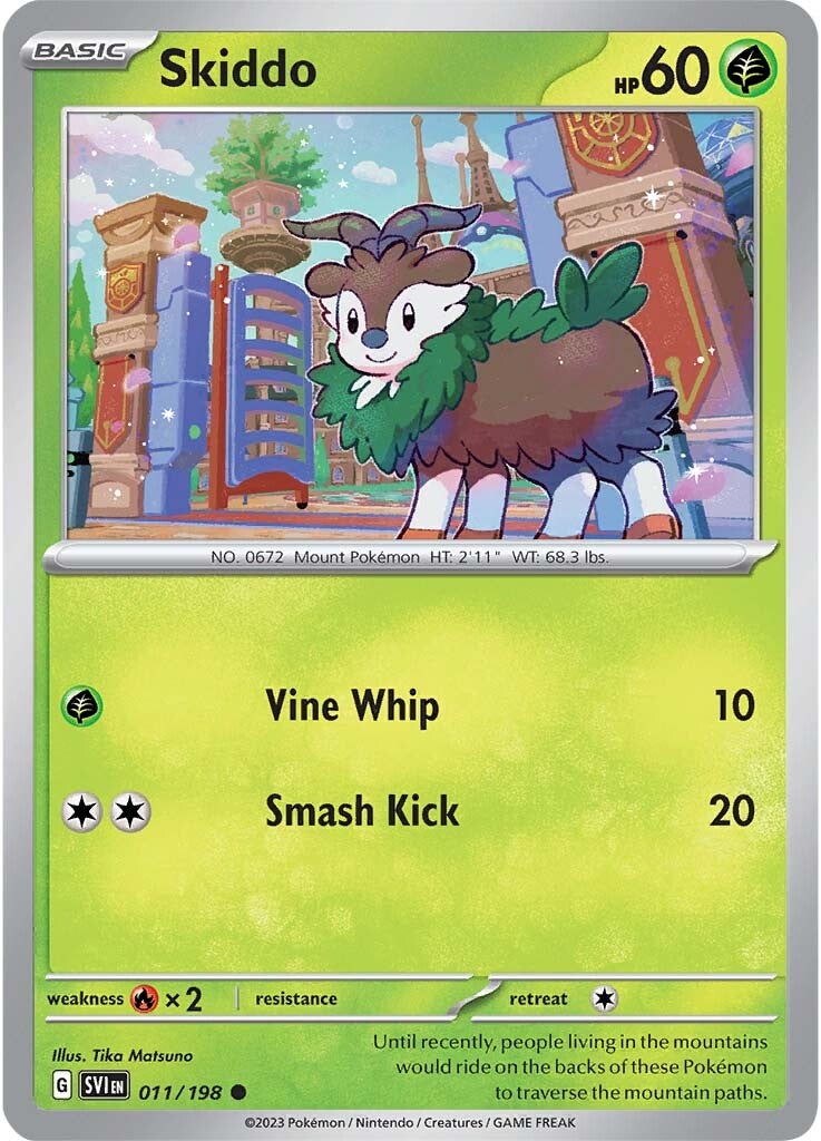 Skiddo (011/198) [Scarlet & Violet: Base Set] | Exor Games New Glasgow