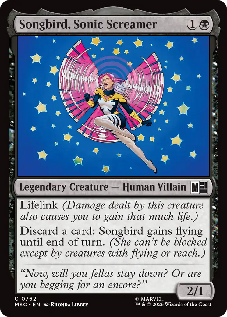 Songbird, Sonic Screamer [Marvel Super Heroes Commander] | Exor Games New Glasgow