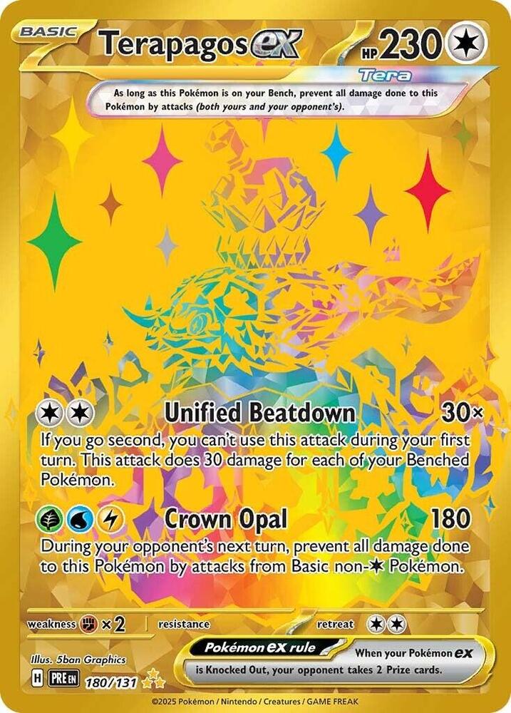 Terapagos ex (180/131) [Scarlet & Violet: Prismatic Evolutions] | Exor Games New Glasgow