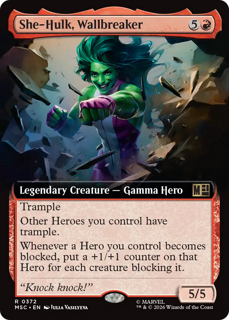 She-Hulk, Wallbreaker (Extended Art) [Marvel Super Heroes Commander] | Exor Games New Glasgow