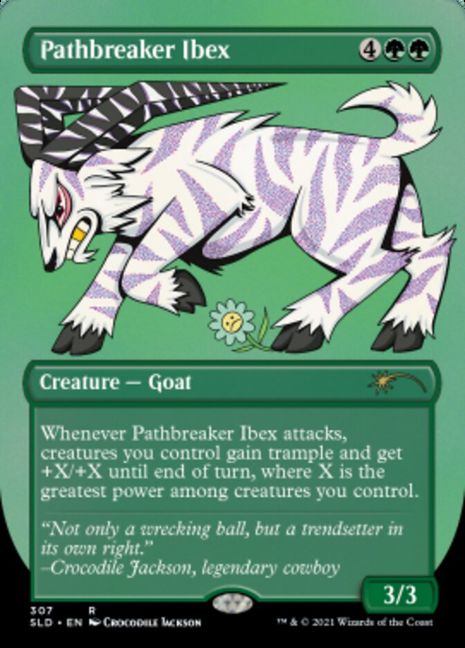 Pathbreaker Ibex (Borderless) (Foil Etched) [Secret Lair Drop Series] | Exor Games New Glasgow