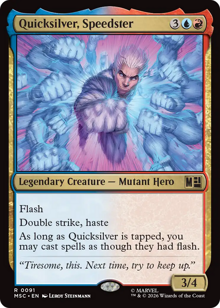 Quicksilver, Speedster (Surge Foil) [Marvel Super Heroes Commander] | Exor Games New Glasgow