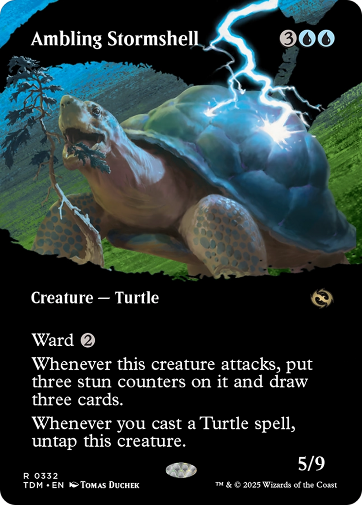 Ambling Stormshell (Borderless) [Tarkir: Dragonstorm] | Exor Games New Glasgow