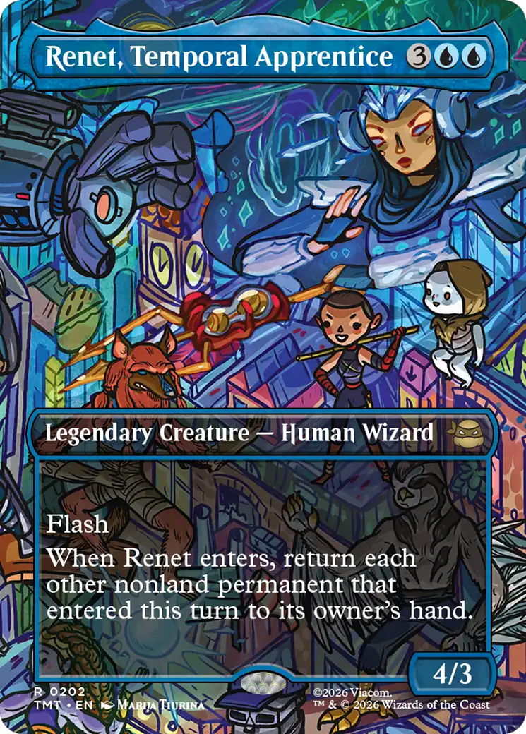 Renet, Temporal Apprentice (Borderless) [Teenage Mutant Ninja Turtles] | Exor Games New Glasgow