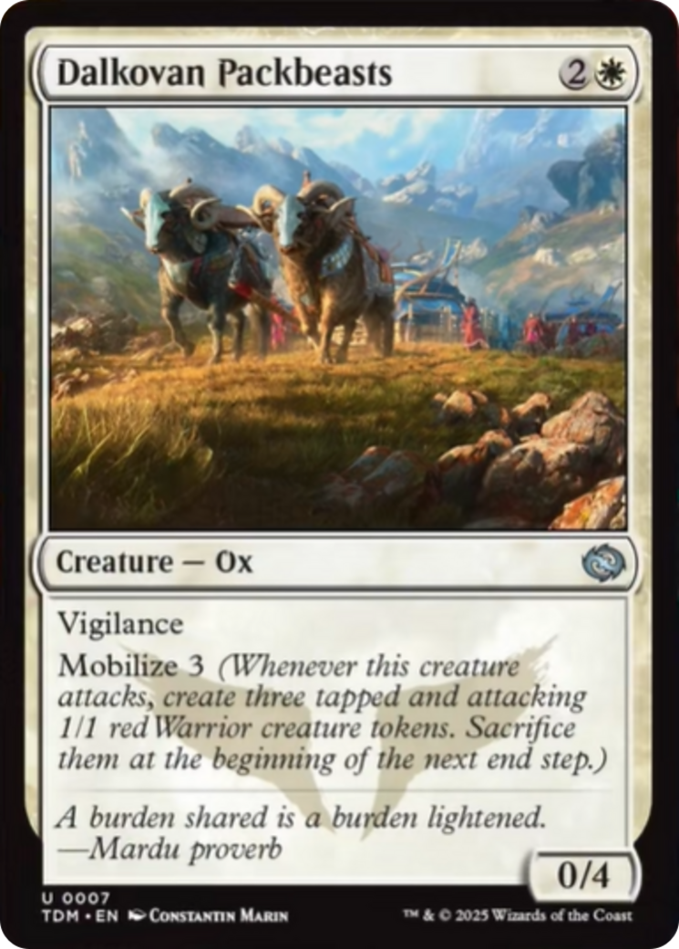 Dalkovan Packbeasts [Tarkir: Dragonstorm] | Exor Games New Glasgow