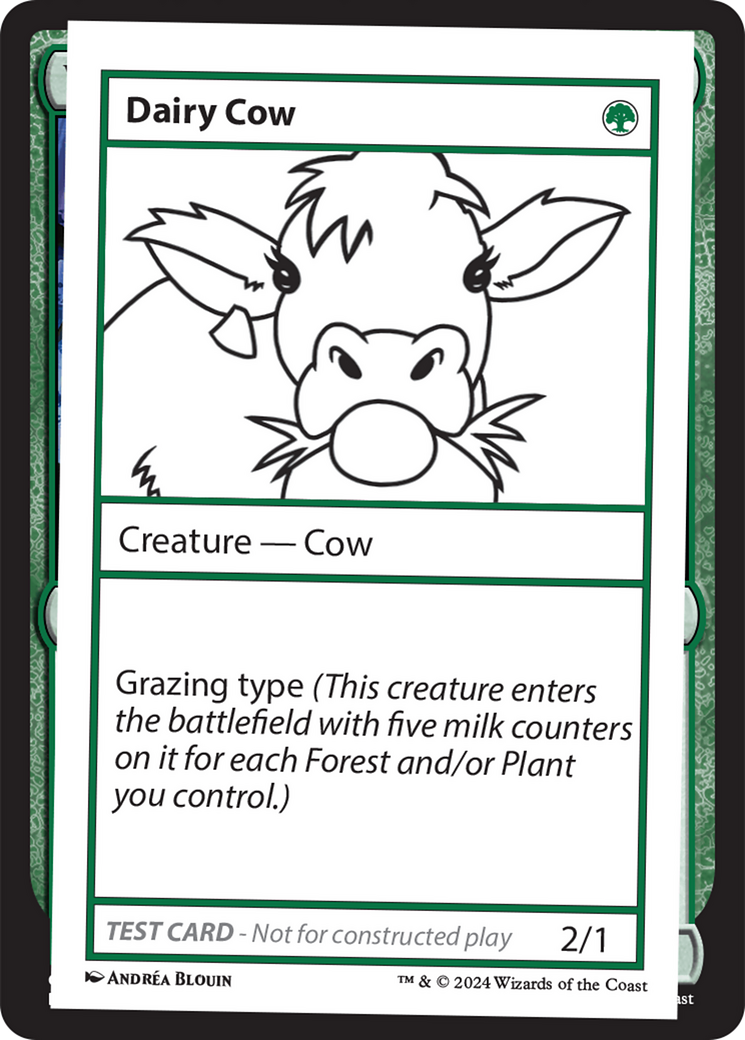 Dairy Cow [Mystery Booster 2 Playtest Cards] | Exor Games New Glasgow