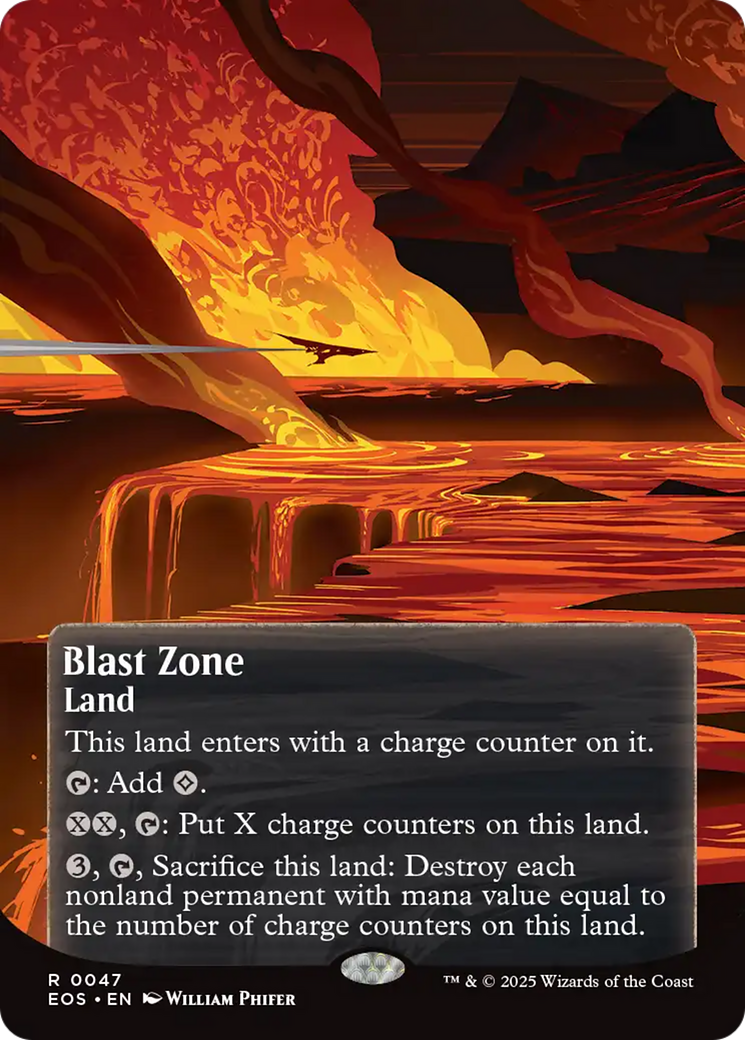 Blast Zone (0047) (Borderless) [Edge of Eternities: Stellar Sights] | Exor Games New Glasgow
