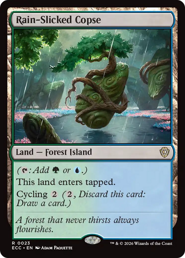 Rain-Slicked Copse [Lorwyn Eclipsed Commander] | Exor Games New Glasgow