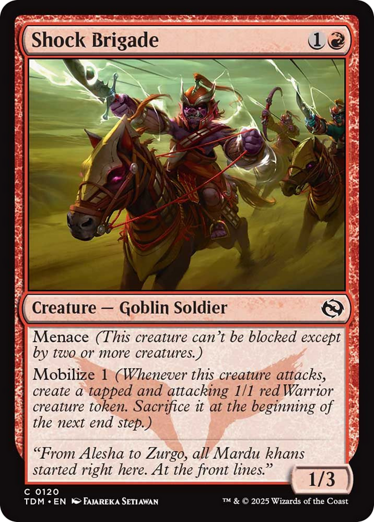Shock Brigade [Tarkir: Dragonstorm] | Exor Games New Glasgow