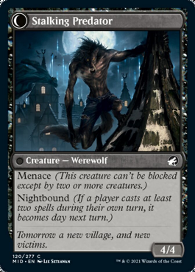 Shady Traveler // Stalking Predator [Innistrad: Midnight Hunt] | Exor Games New Glasgow