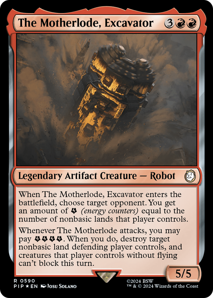 The Motherlode, Excavator (Surge Foil) [Fallout] | Exor Games New Glasgow