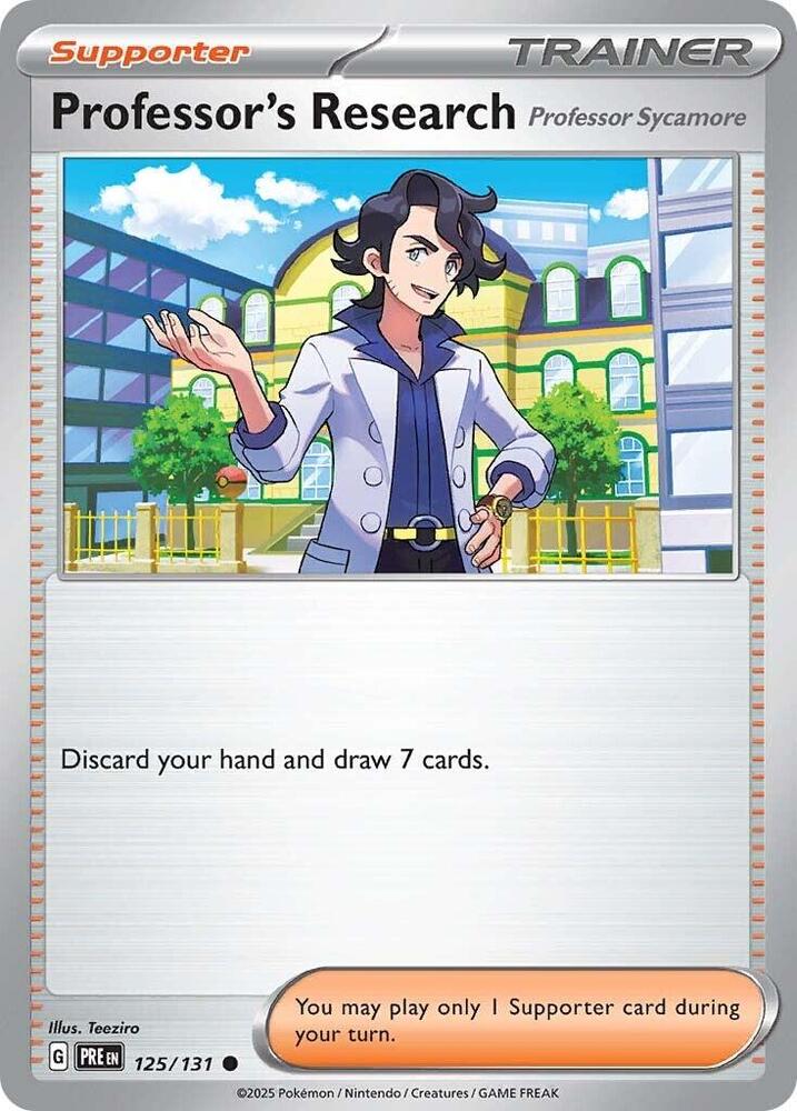Professor's Research (125/131) [Professor Sycamore] [Scarlet & Violet: Prismatic Evolutions] | Exor Games New Glasgow