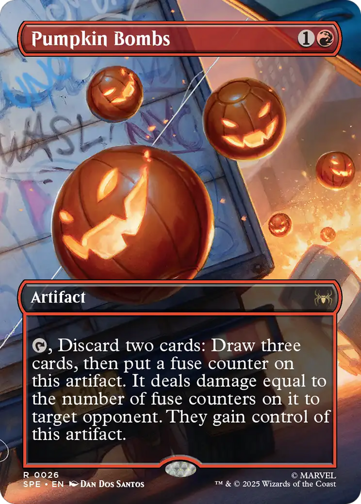Pumpkin Bombs (Borderless) [Marvel's Spider-Man: Eternal-Legal] | Exor Games New Glasgow