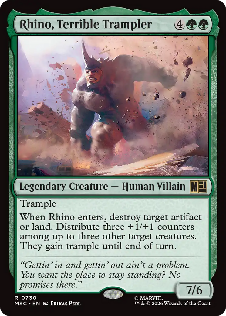 Rhino, Terrible Trampler [Marvel Super Heroes Commander] | Exor Games New Glasgow
