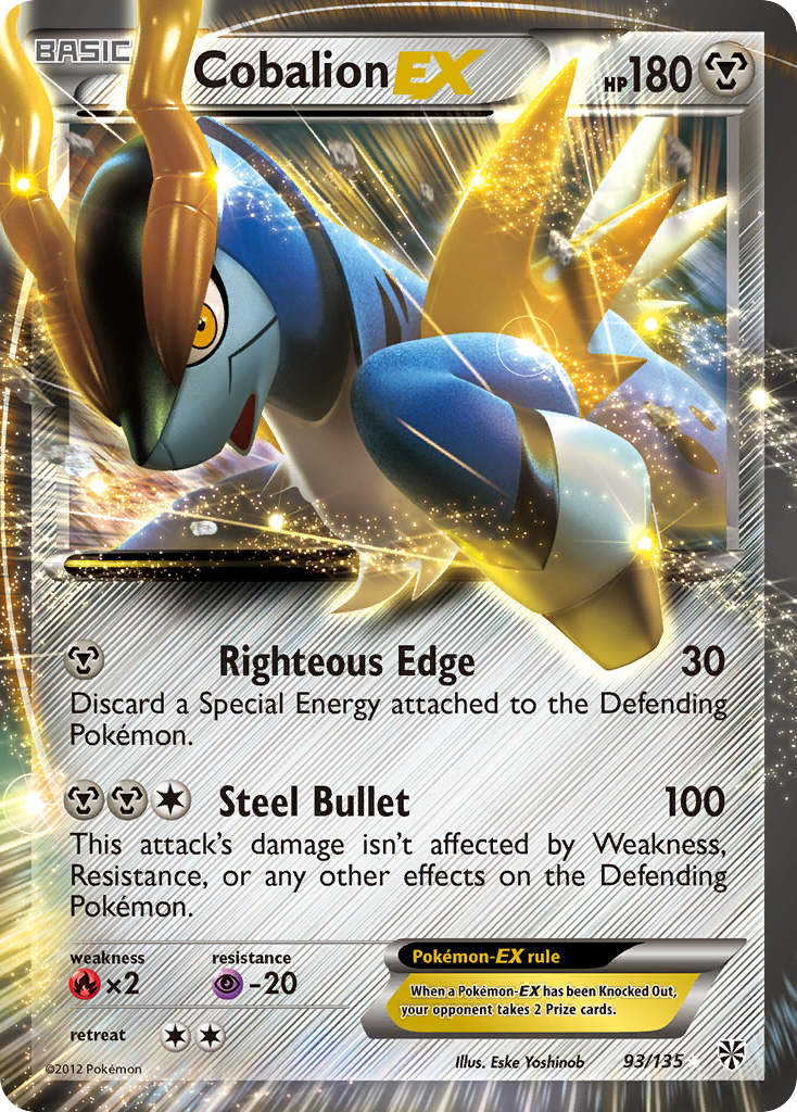 Cobalion EX (93/135) [Black & White: Plasma Storm] | Exor Games New Glasgow