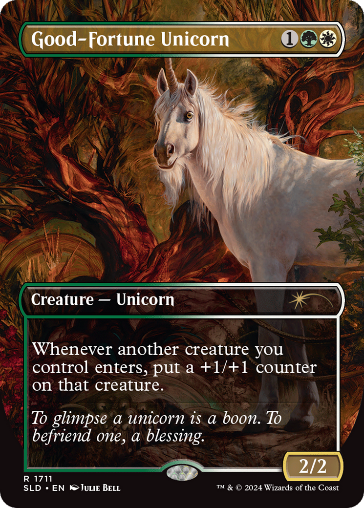 Good-Fortune Unicorn (Rainbow Foil) [Secret Lair Drop Series] | Exor Games New Glasgow