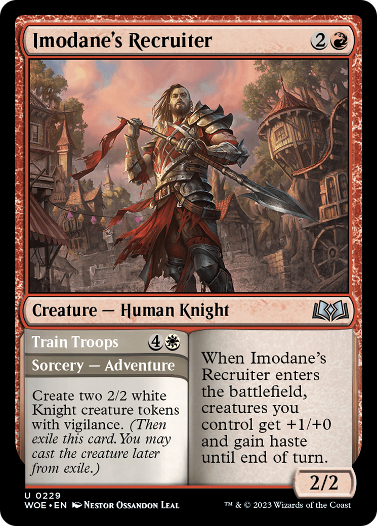 Imodane's Recruiter // Train Troops [Wilds of Eldraine] | Exor Games New Glasgow