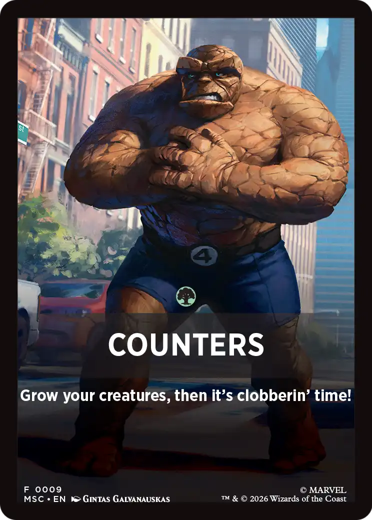 Counters Theme Card [Marvel Super Heroes Commander] | Exor Games New Glasgow