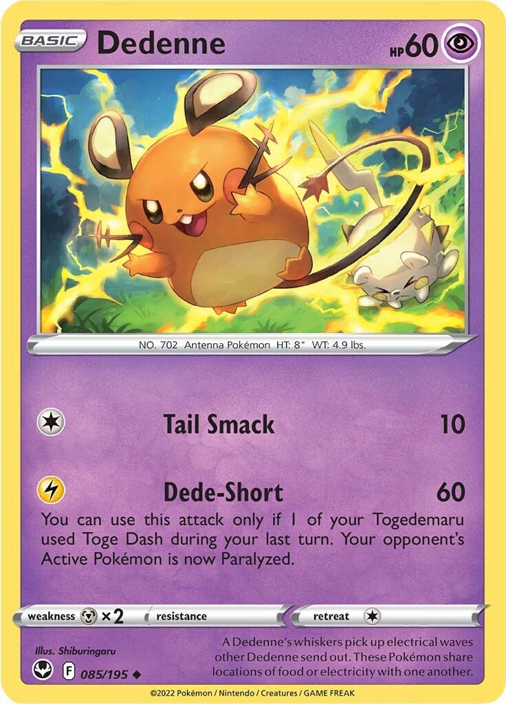 Dedenne (085/195) [Sword & Shield: Silver Tempest] | Exor Games New Glasgow