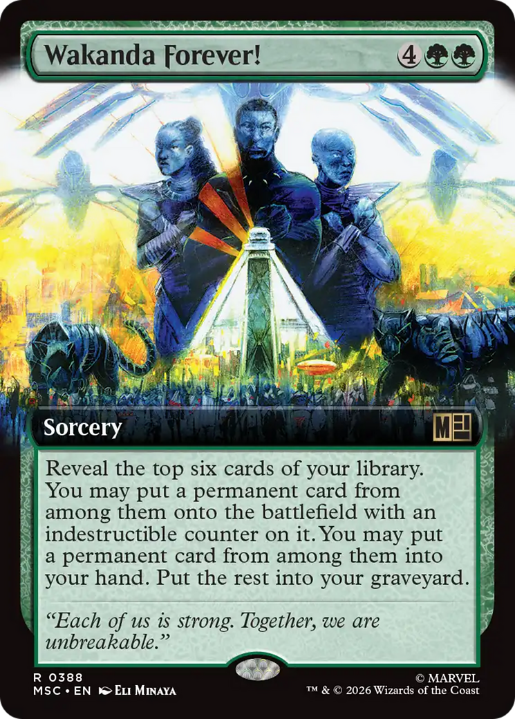 Wakanda Forever! (Extended Art) [Marvel Super Heroes Commander] | Exor Games New Glasgow