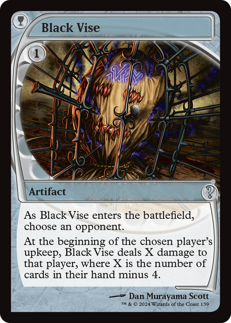 Black Vise (Future Sight) [Mystery Booster 2] | Exor Games New Glasgow